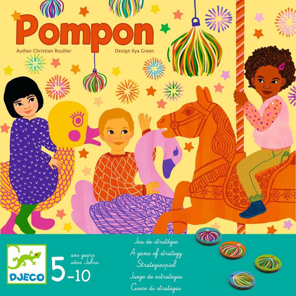 Djeco Stalo žaidimas - Pomponų karuselė