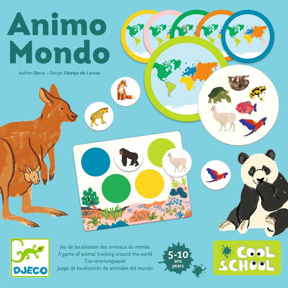 Djeco Edukacinis stalo žaidimas - Loto - Animo Mondo ( DJ08198 )