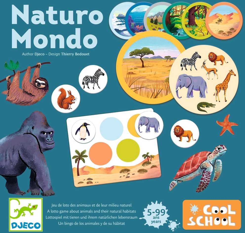 Djeco Edukacinis stalo žaidimas - Loto - Naturo Mondo