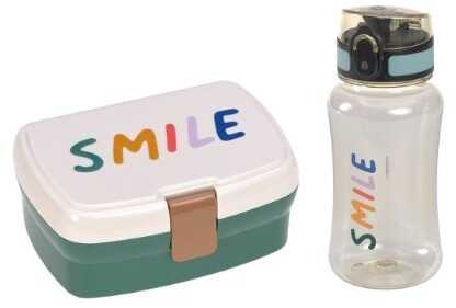 Lassig Užkandžių dėžutės ir gertuvės rinkinys SMILE