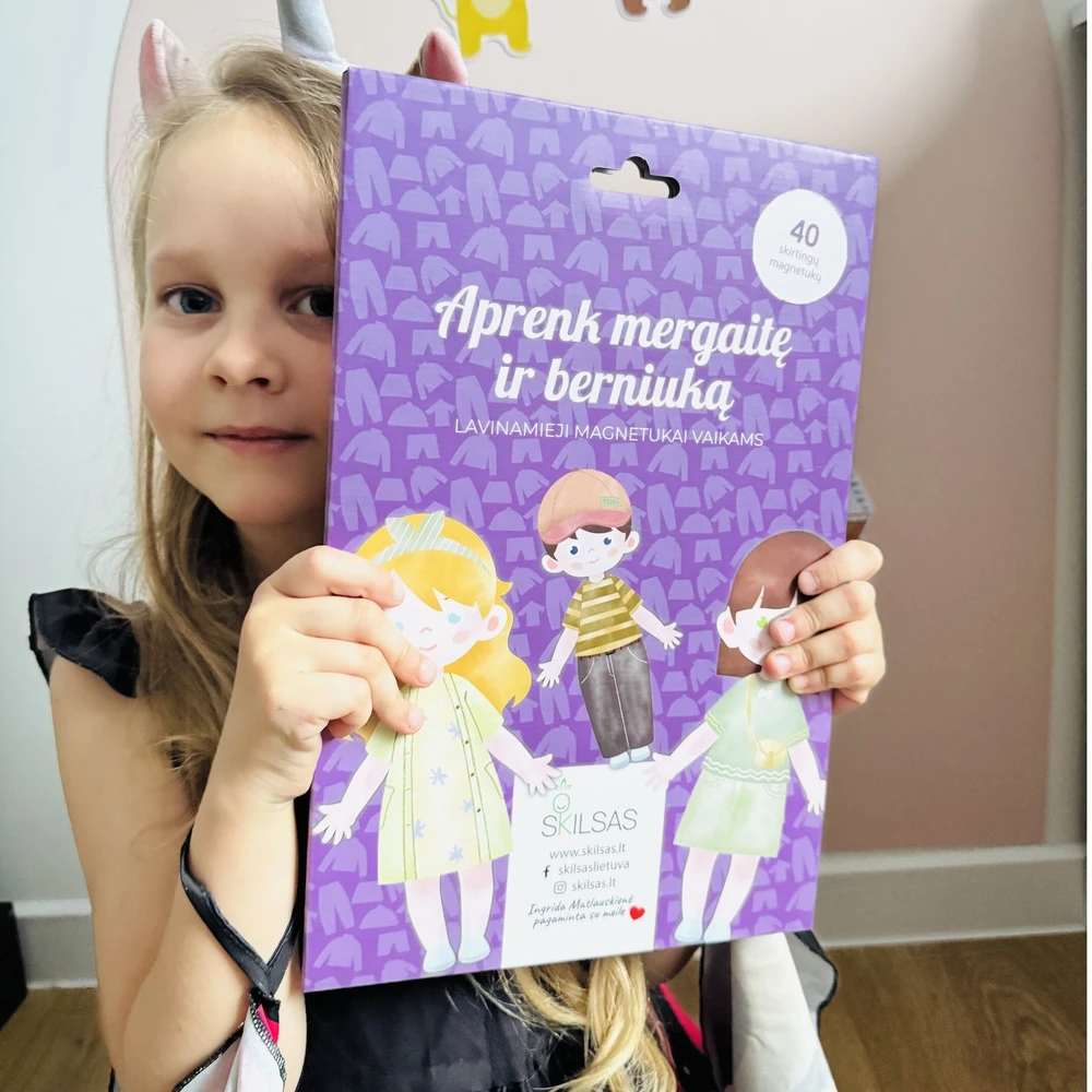 Lavinamieji magnetukai Aprenk mergaitę ir berniuką"