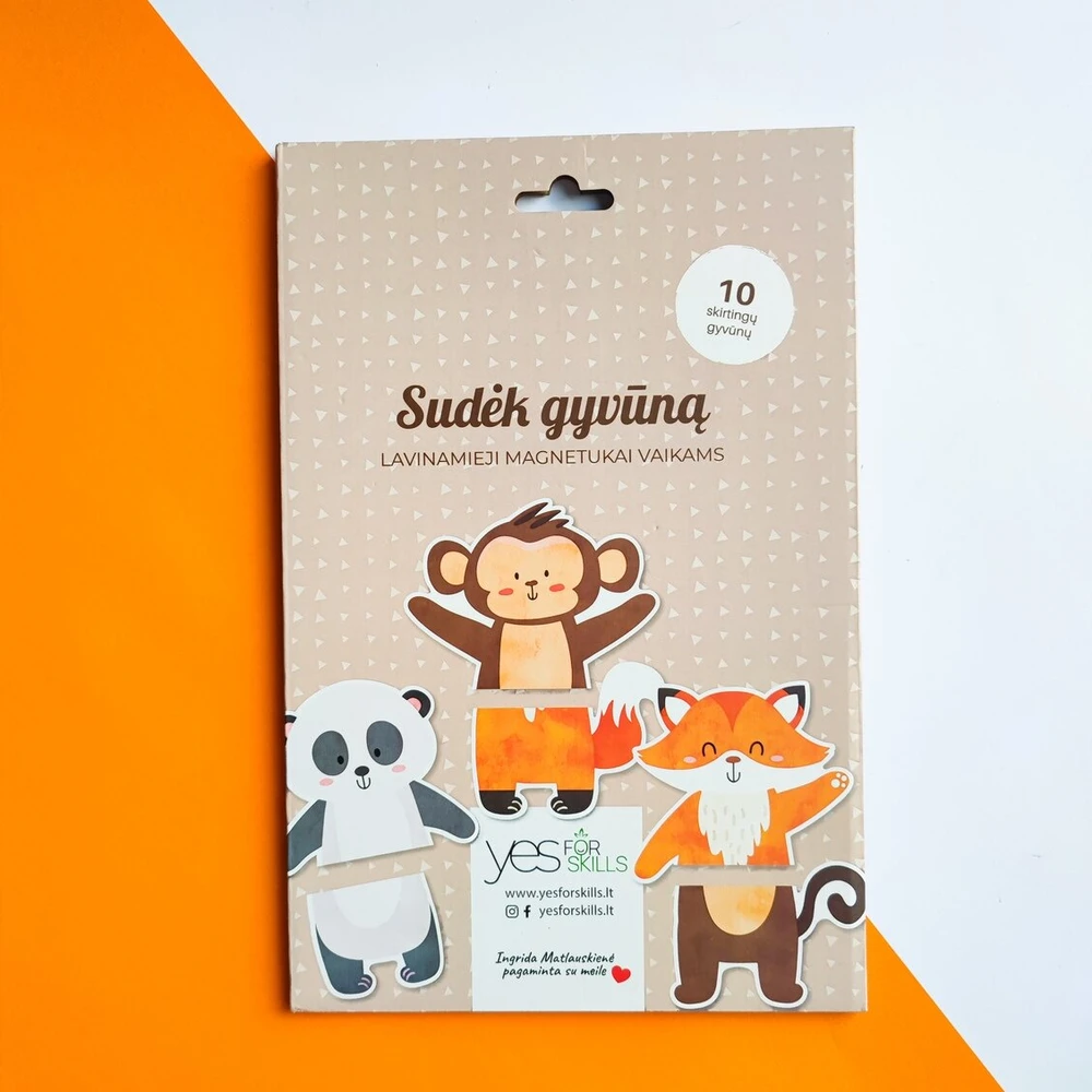 Lavinamieji magnetukai "Sudėk gyvūną"