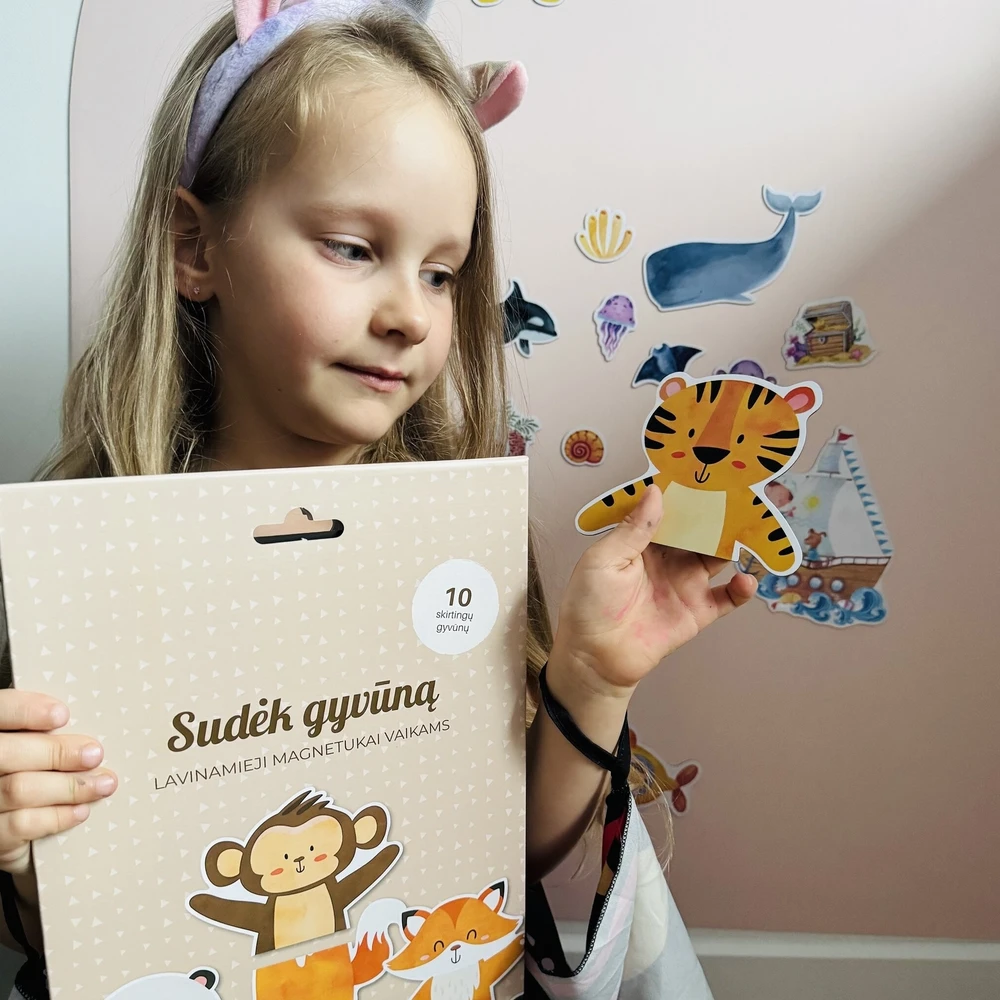 Lavinamieji magnetukai "Sudėk gyvūną"