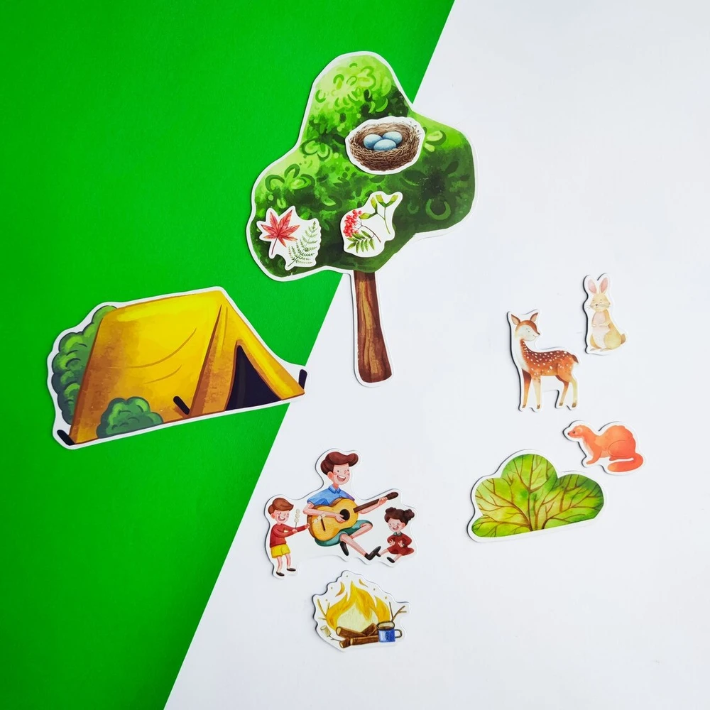 Lavinamieji magnetukai vaikams "Miškas"