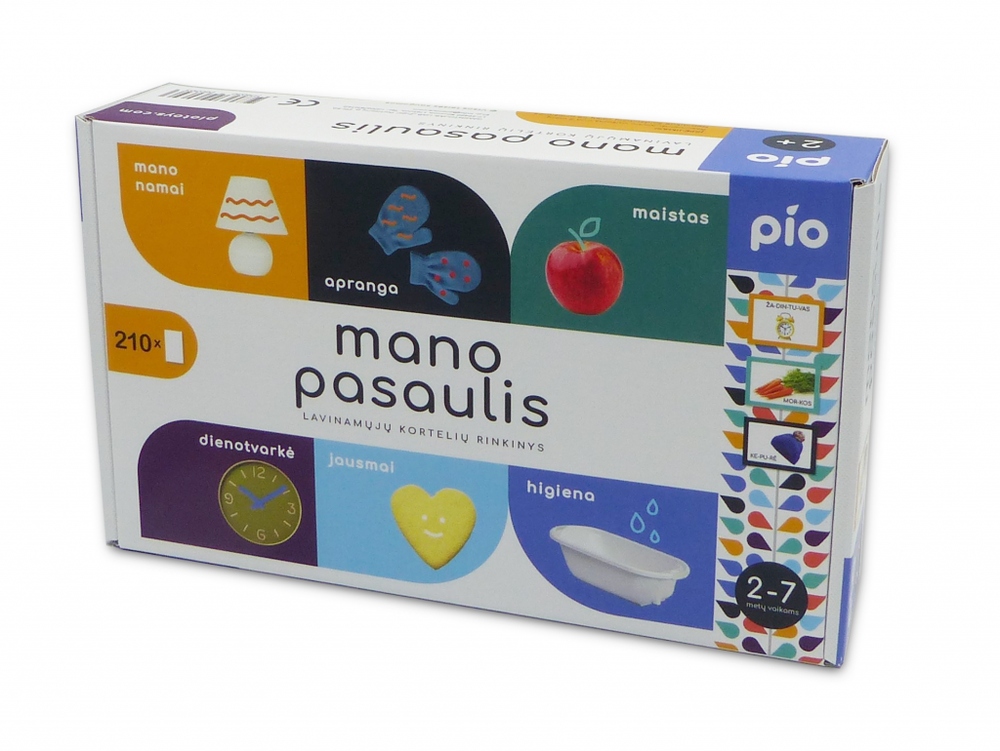 PIO Lavinamųjų kortelių rinkinys Mano pasaulis, Z-00024