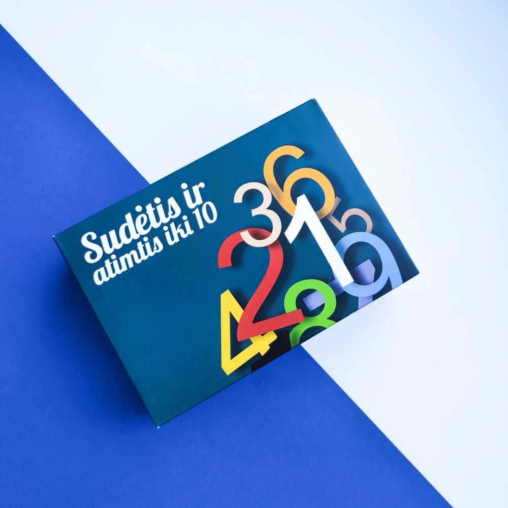 Lavinamųjų kortelių rinkinys "Sudėtis ir atimtis iki 10"