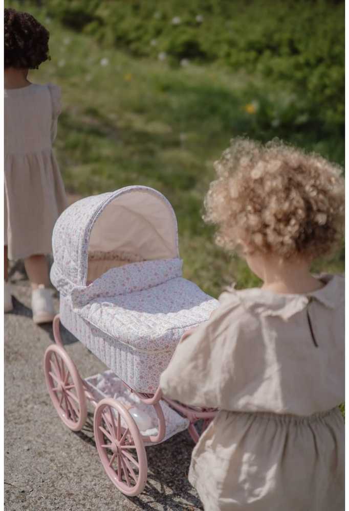 Lėlių vežimėlis Little Dutch Gėlės