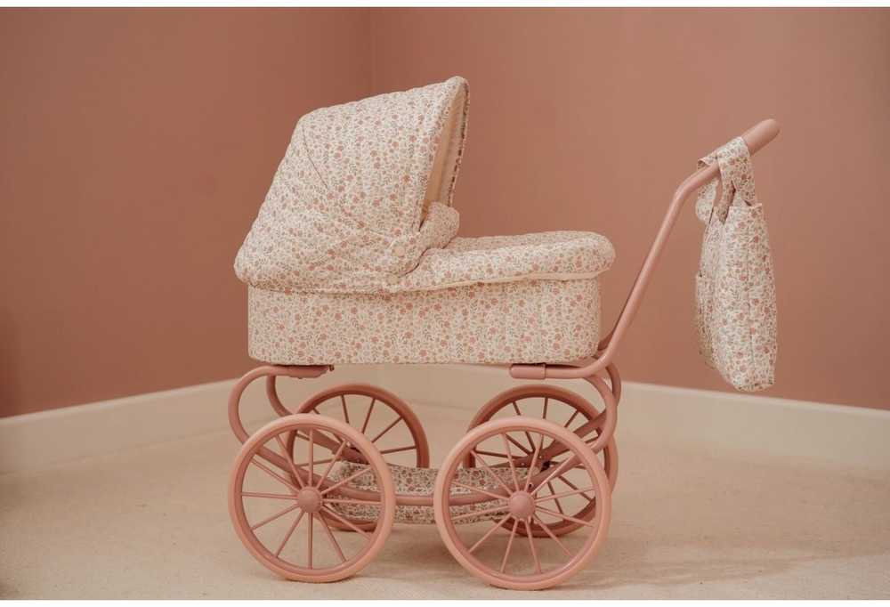 Lėlių vežimėlis Little Dutch Gėlės