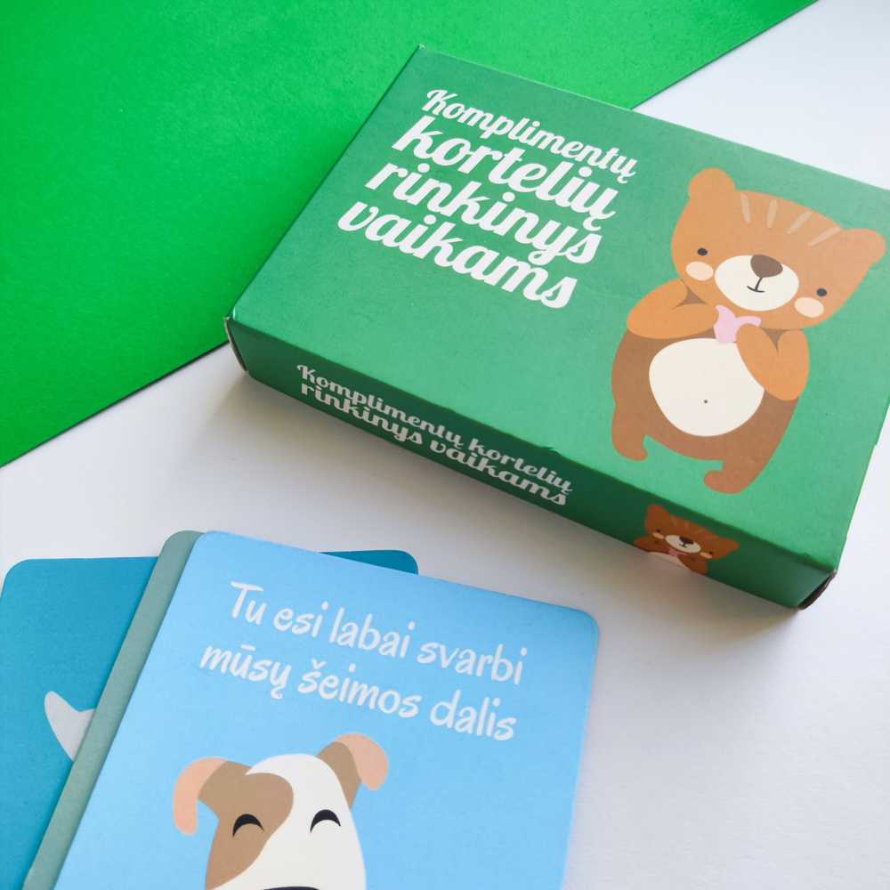 Lietuvos Kurejai Komplimentų kortelių rinkinys vaikams