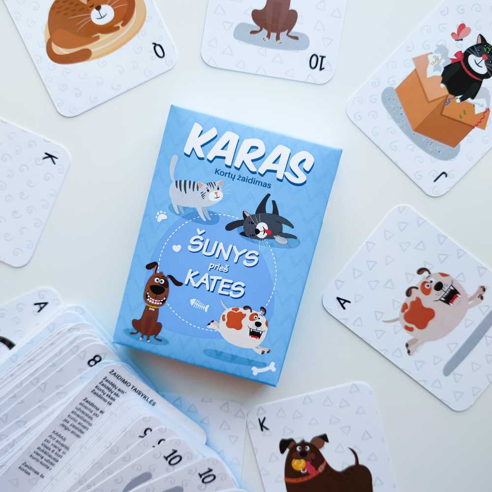 Lietuvos Kurejai Kortų žaidimas "Karas"