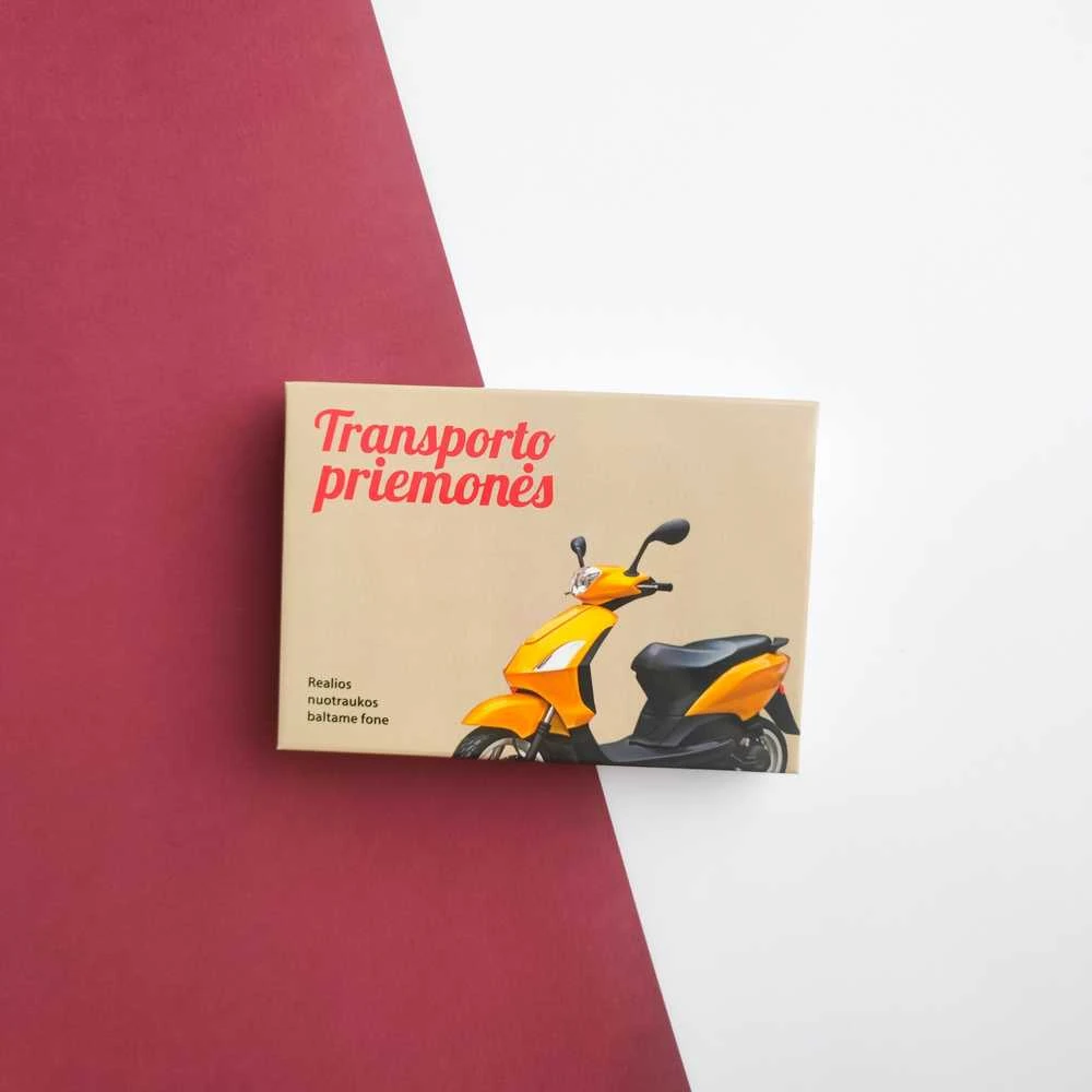 Lietuvos Kurejai Lavinamųjų kortelių rinkinys „Transporto priemonės“