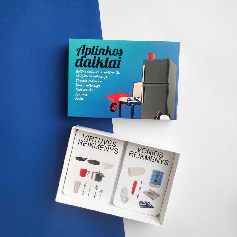 Lietuvos Kurejai Lavinamųjų kortelių rinkinys "Aplinkos daiktai"