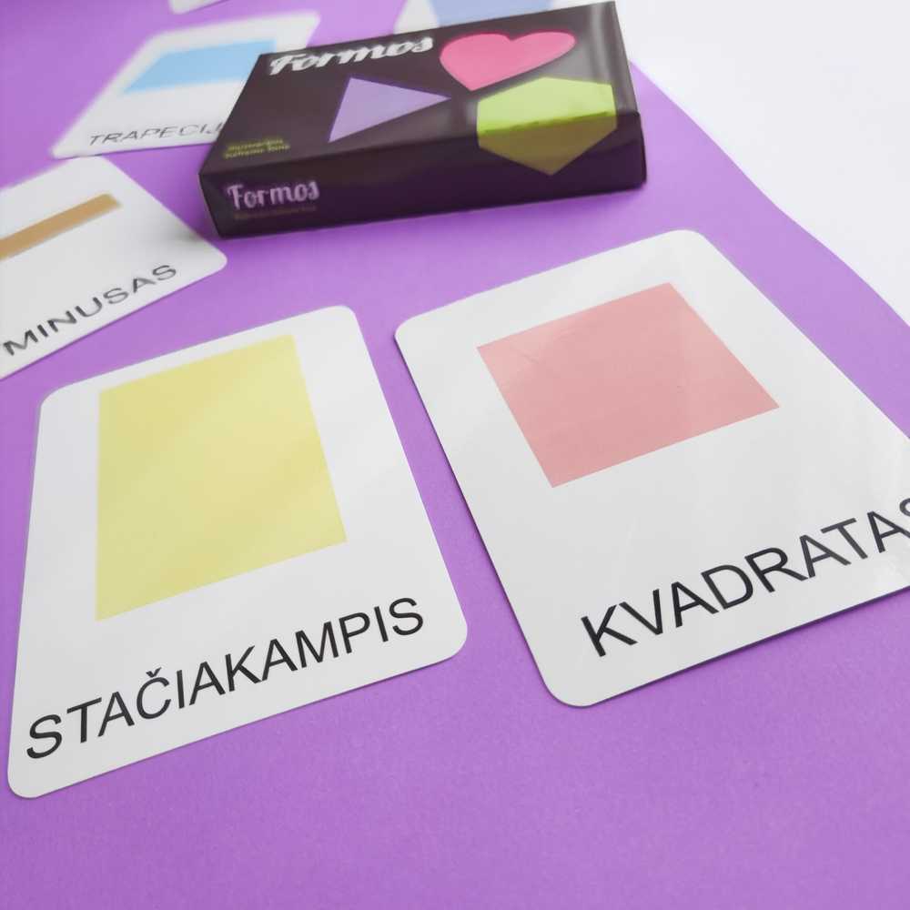 Lietuvos Kurejai Lavinamųjų kortelių rinkinys „Formos“