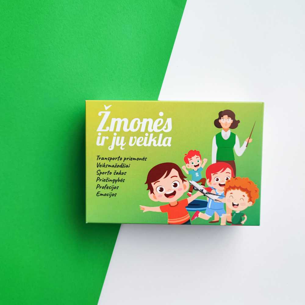 Lietuvos Kurejai Lavinamųjų kortelių rinkinys "Žmonės ir jų veikla"