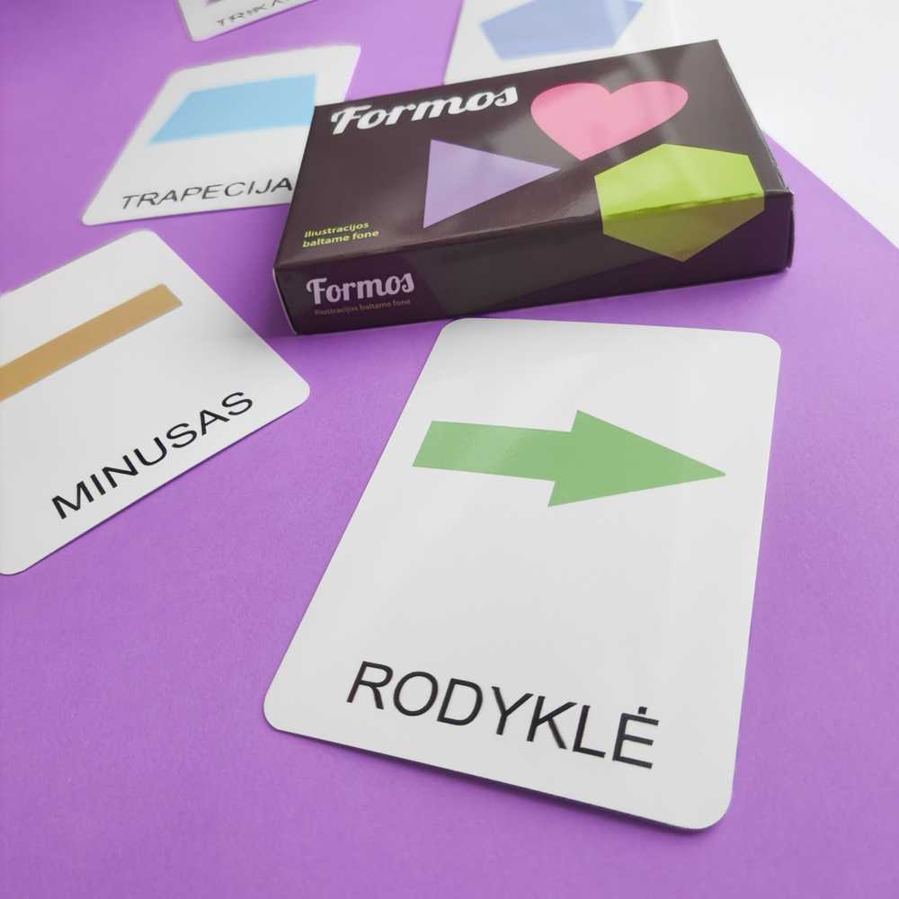 Lietuvos Kurejai Lavinamųjų kortelių rinkinys „Formos“