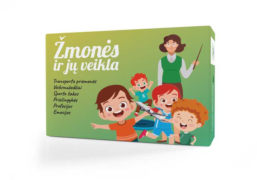 Lietuvos Kurejai Lavinamųjų kortelių rinkinys "Žmonės ir jų veikla"