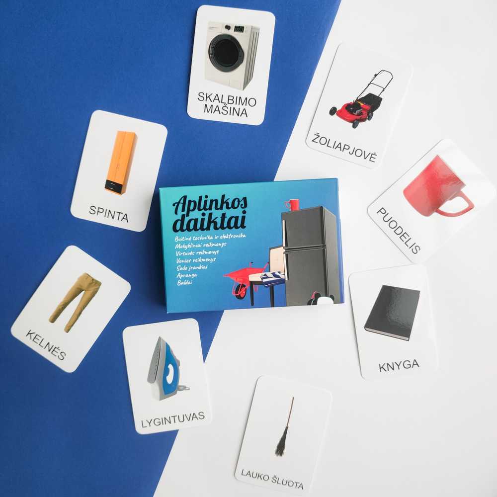 Lietuvos Kurejai Lavinamųjų kortelių rinkinys "Aplinkos daiktai"