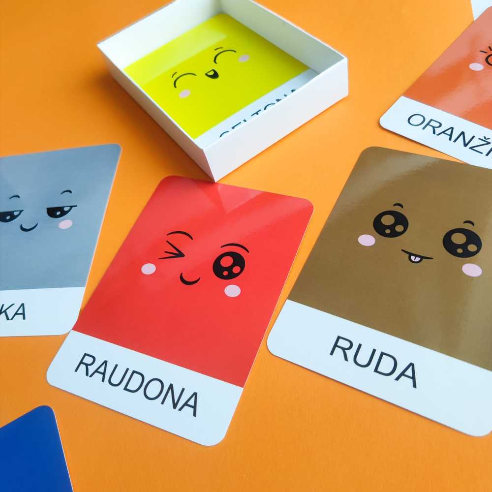 Lietuvos Kurejai Lavinamųjų kortelių rinkinys „Spalvos“