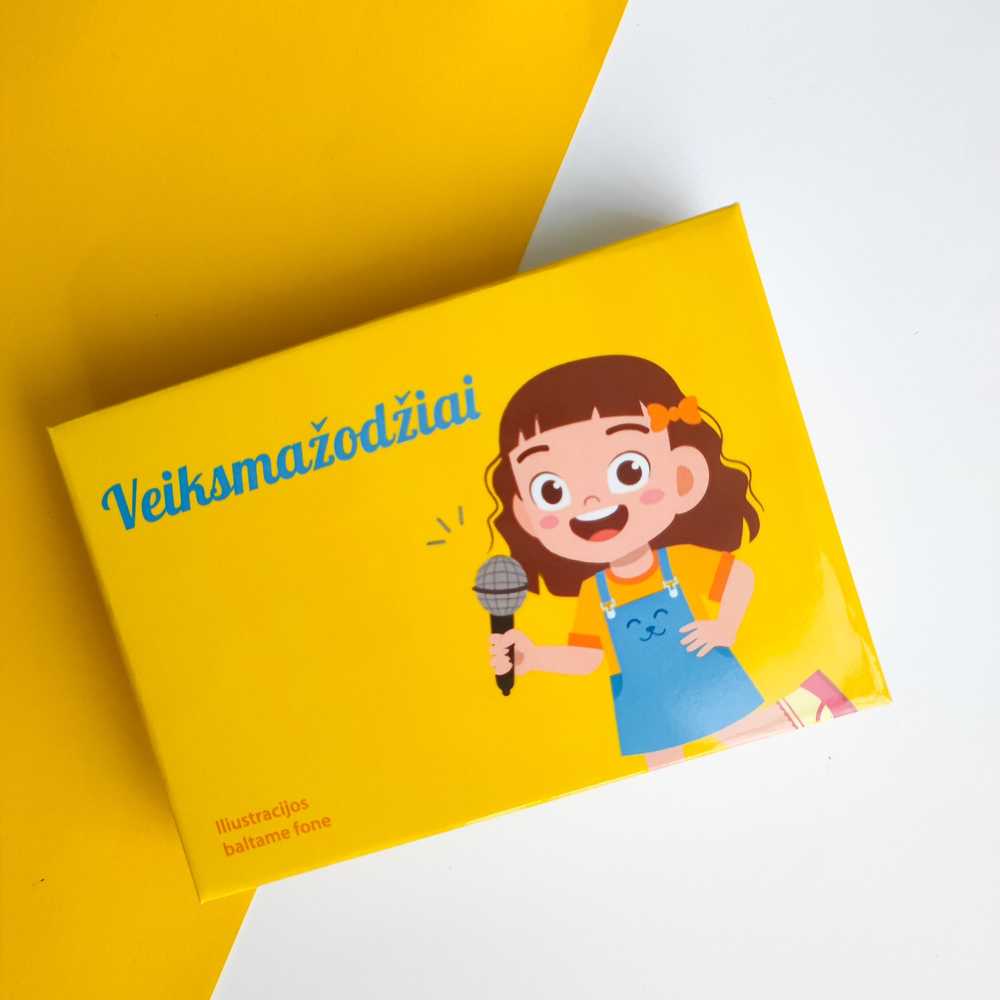 Lietuvos Kurejai Lavinamųjų kortelių rinkinys „Veiksmažodžiai“