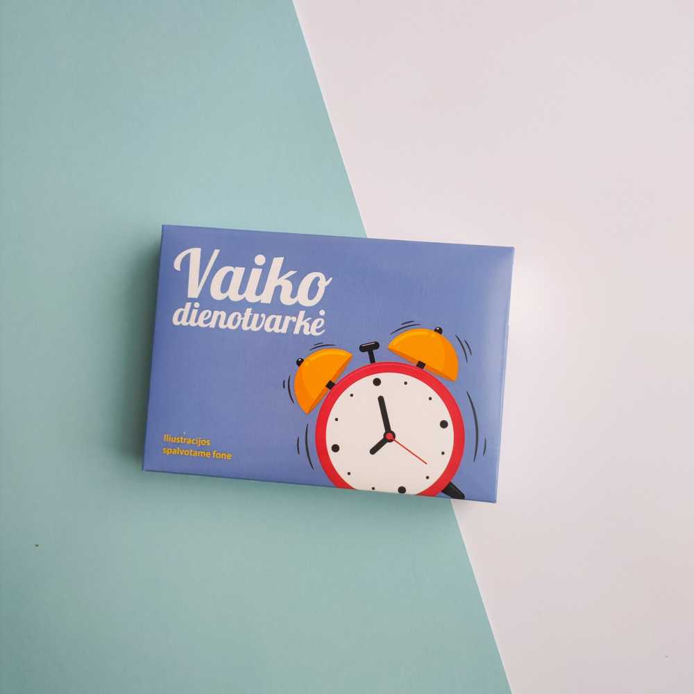 Lietuvos Kurejai Lavinamųjų kortelių rinkinys „Vaiko dienotvarkė“