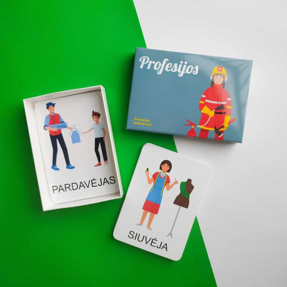 Lietuvos Kurejai Lavinamųjų kortelių rinkinys „Profesijos“