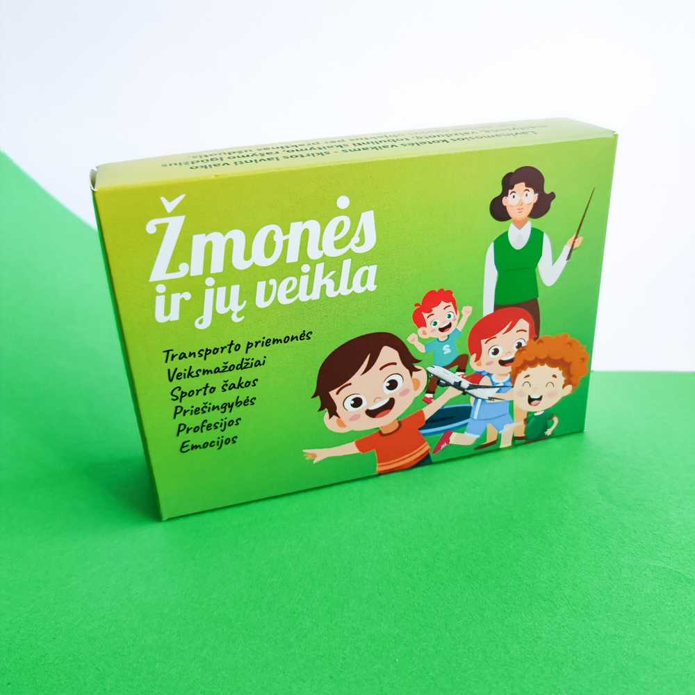 Lietuvos Kurejai Lavinamųjų kortelių rinkinys "Žmonės ir jų veikla"