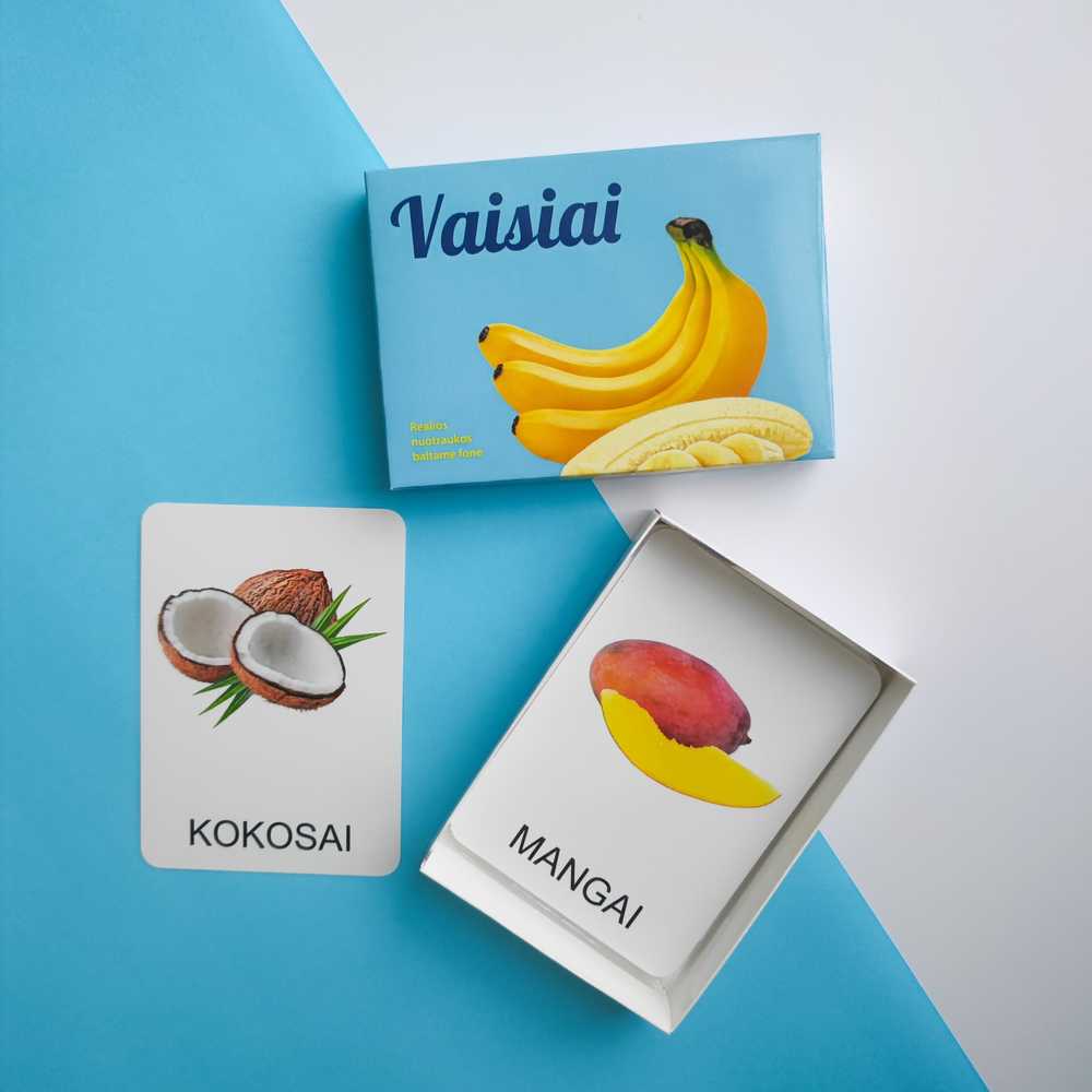 Lietuvos Kurejai Lavinamųjų kortelių rinkinys „Vaisiai“
