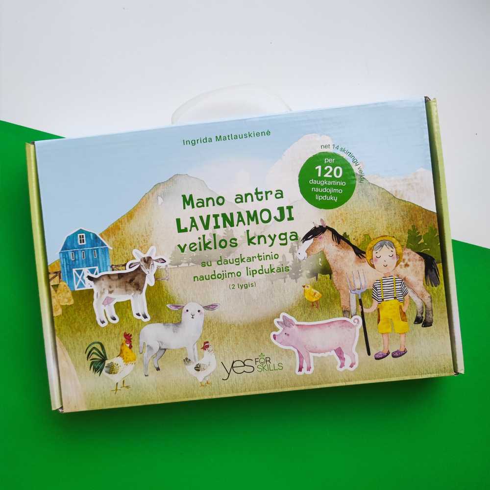 Lietuvos Kurejai Mano antra lavinamoji veiklos knyga su daugkartinio naudojimo lipdukais