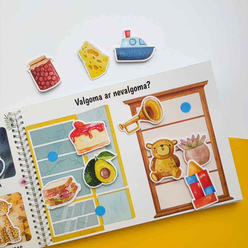 Lietuvos Kurejai Mano pirma lavinamoji veiklos knyga su daugkartinio naudojimo lipdukais