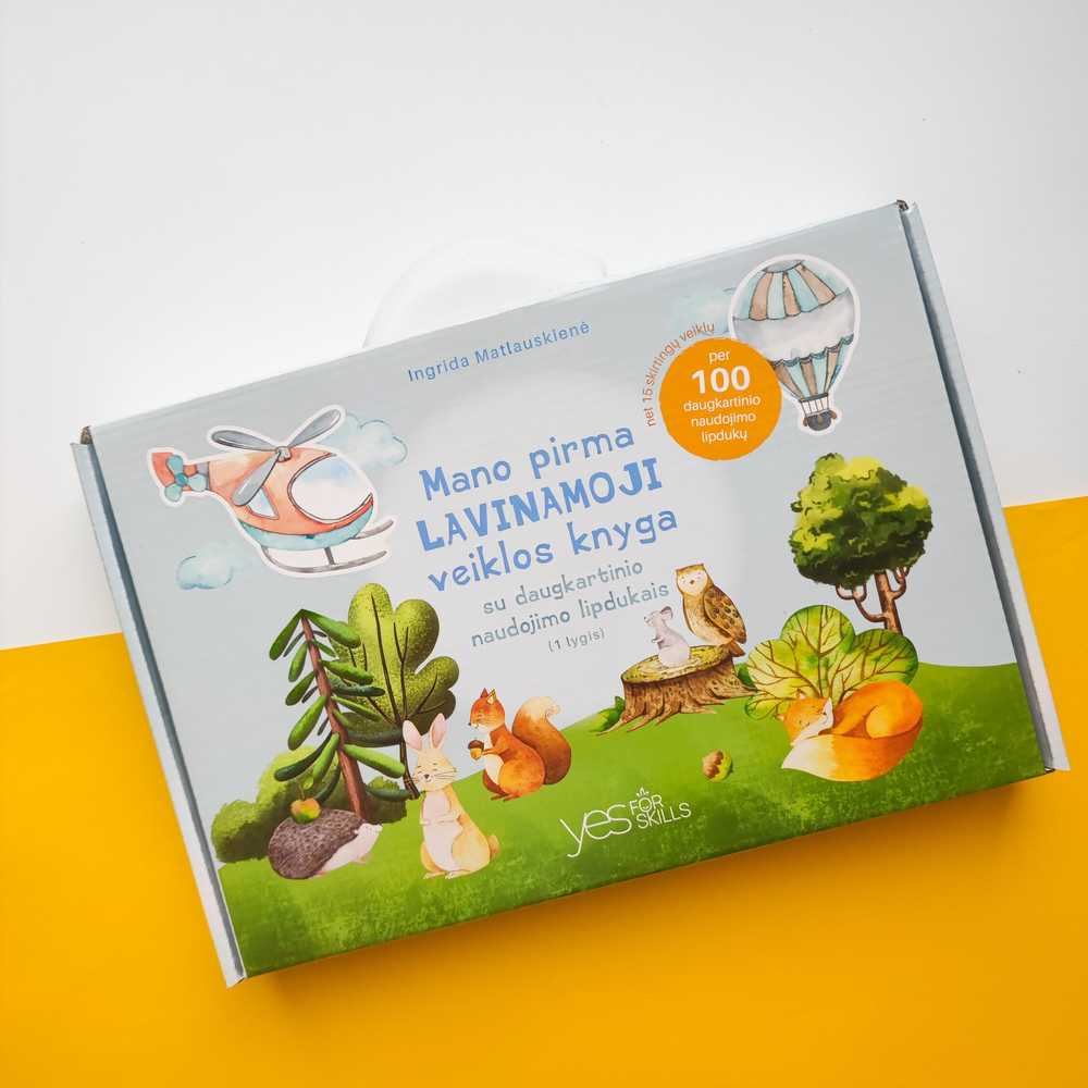 Lietuvos Kurejai Mano pirma lavinamoji veiklos knyga su daugkartinio naudojimo lipdukais