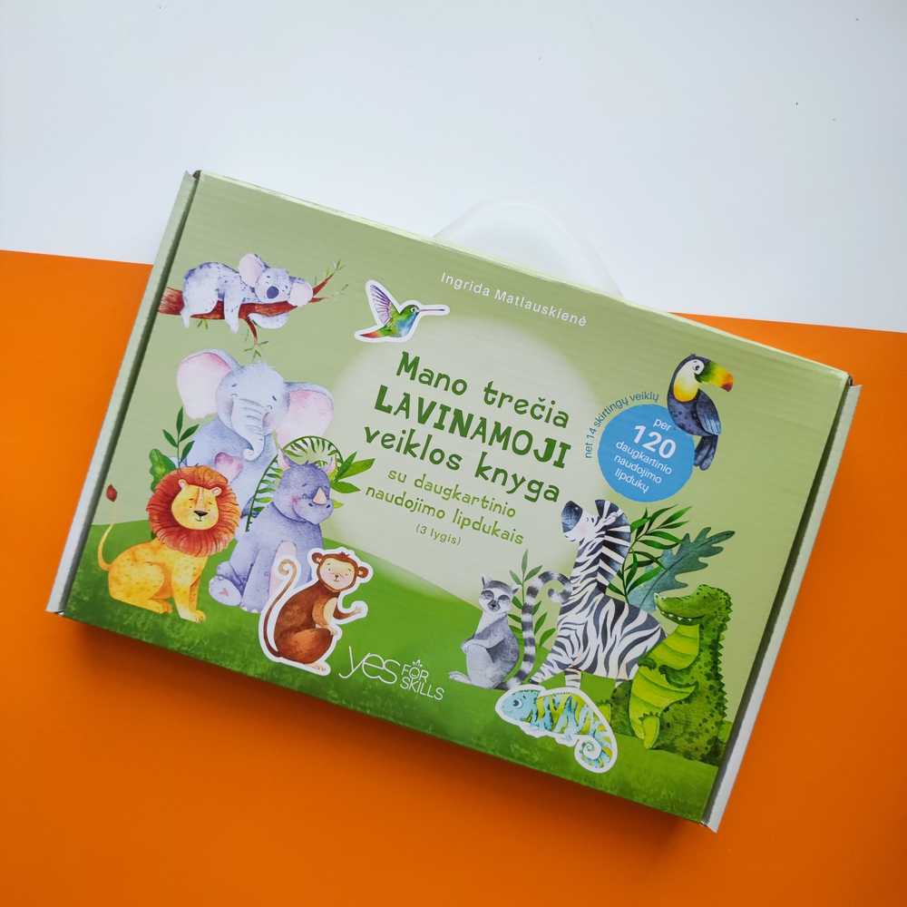 Lietuvos Kurejai Mano trečia lavinamoji veiklos knyga su daugkartinio naudojimo lipdukais