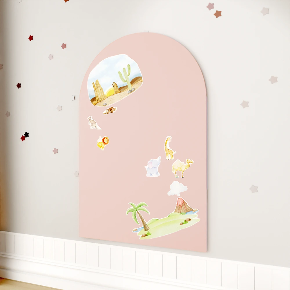 Priklijuojama magnetinė lenta „Arka“, švelniai rožinė, 95 × 76 cm