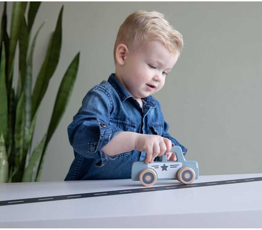 Little Dutch Avarinių tarnybų medinių automobilių rinkinys