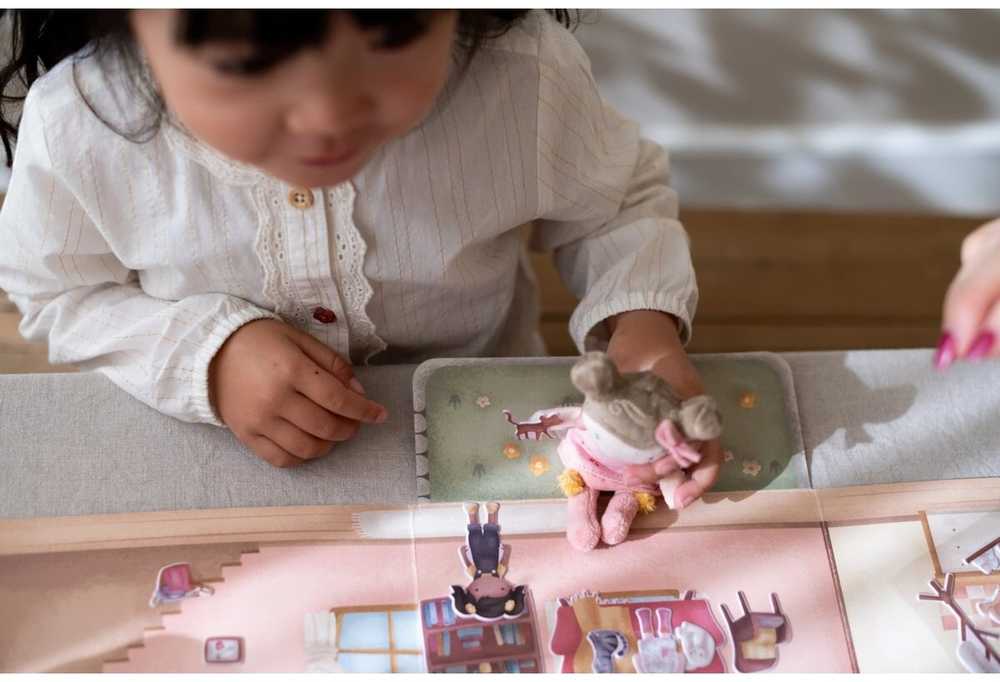 Little Dutch Daugkartiniai lipdukų knygelė Rosa ir draugai
