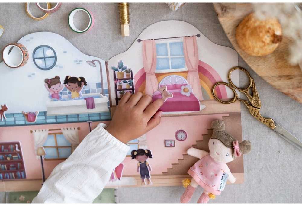 Little Dutch Daugkartiniai lipdukų knygelė Rosa ir draugai