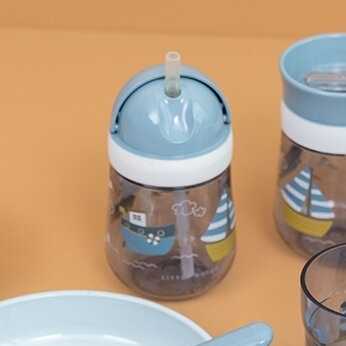Little Dutch Gertuvė su šiaudeliu Jūreiviai 300ml