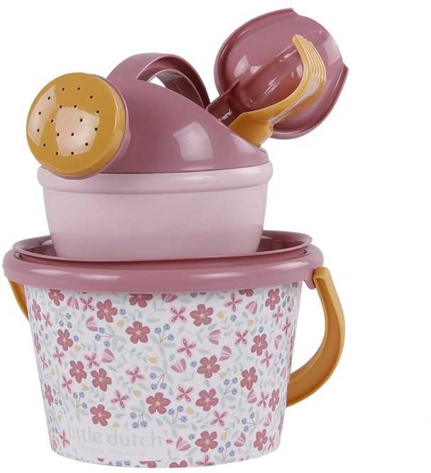 Little Dutch Smėlio žaislų rinkinys Rausvos gėlytės