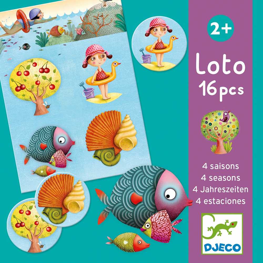 Lotto Djeco Loto žaidimas - 4 sezonai (16 vnt.) ( DJ08123 )