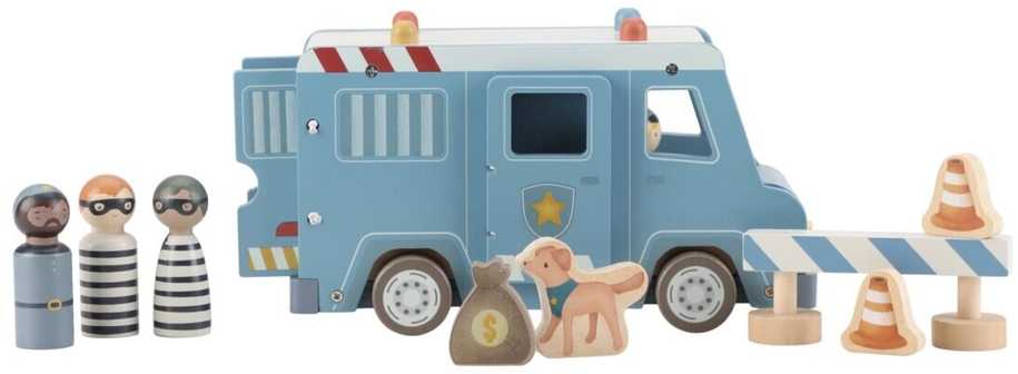 Medinis policijos furgonas su priedais Little Dutch