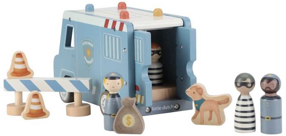 Medinis policijos furgonas su priedais Little Dutch