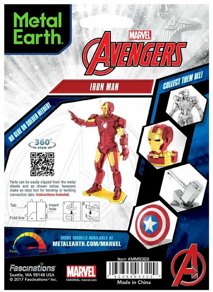Metal Earth Metalinis 3D konstruktorius "Marvel Avenger Iron Man"