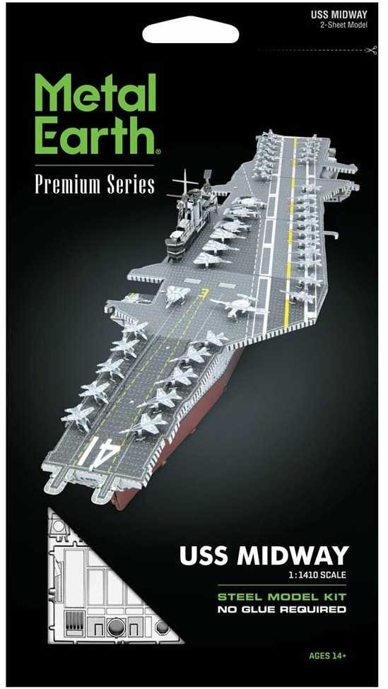 Metal Earth Metalinis 3D konstruktorius USS Midway