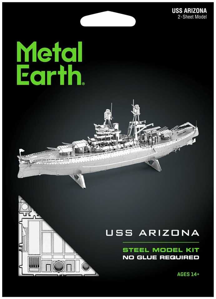 Metal Earth Metalinis 3D konstruktorius "USS Arizona"
