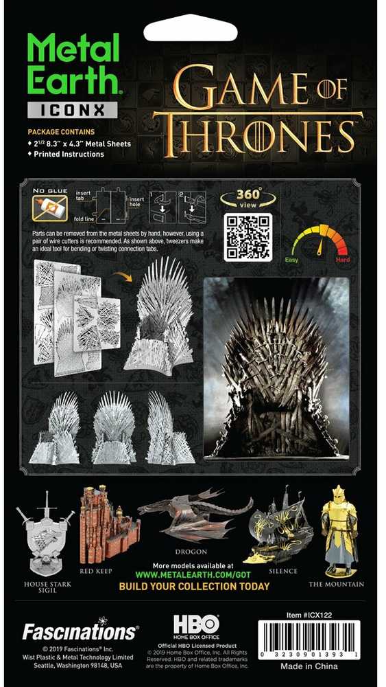 Metal Earth Metalinis 3D konstruktorius Sostų karai Sostas