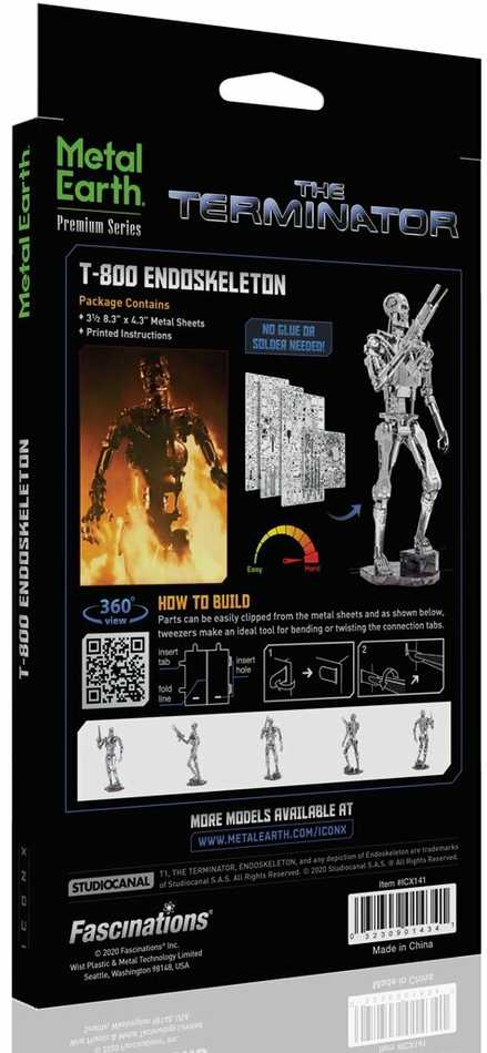 Metal Earth Metalinis 3D konstruktorius "Iconx Terminator - T-800 Endoskeleton"