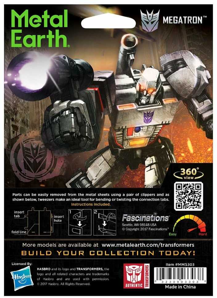 Metal Earth Metalinis 3D konstruktorius "Transformers Megatron"