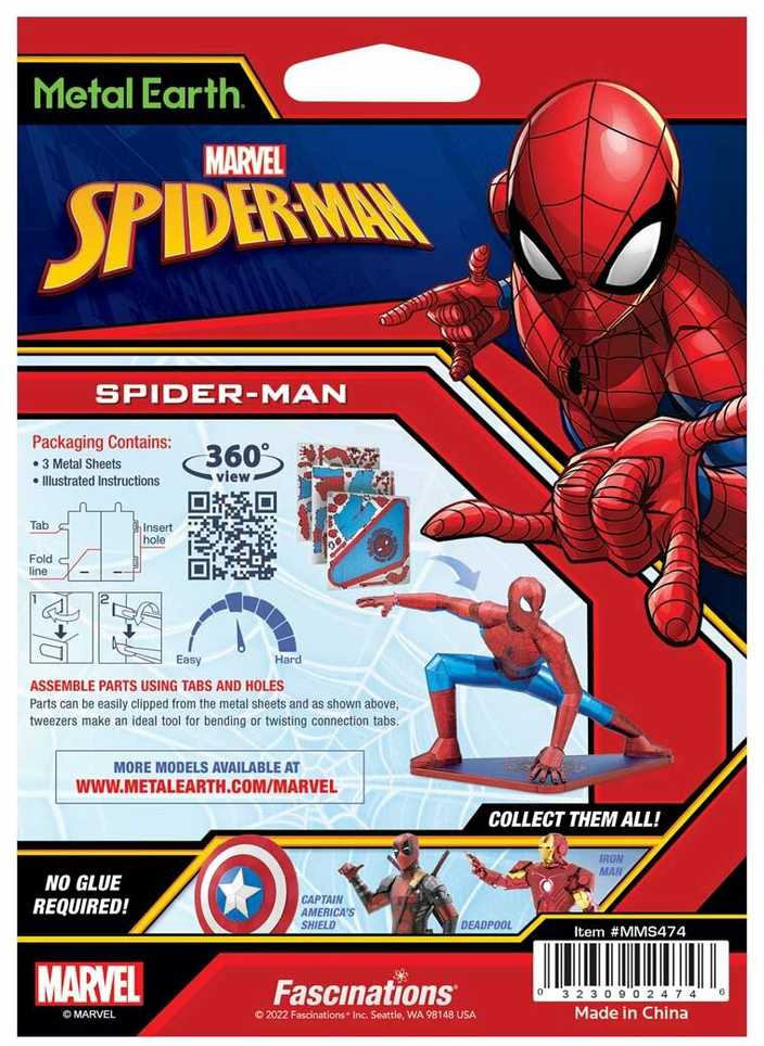 Metal Earth Metalinis 3D konstruktorius "Marvel SpiderMan"