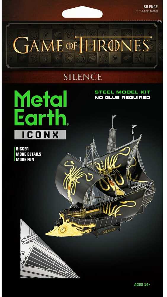 Metal Earth Metalinis 3D konstruktorius Sostų karai Greyjoy laivas