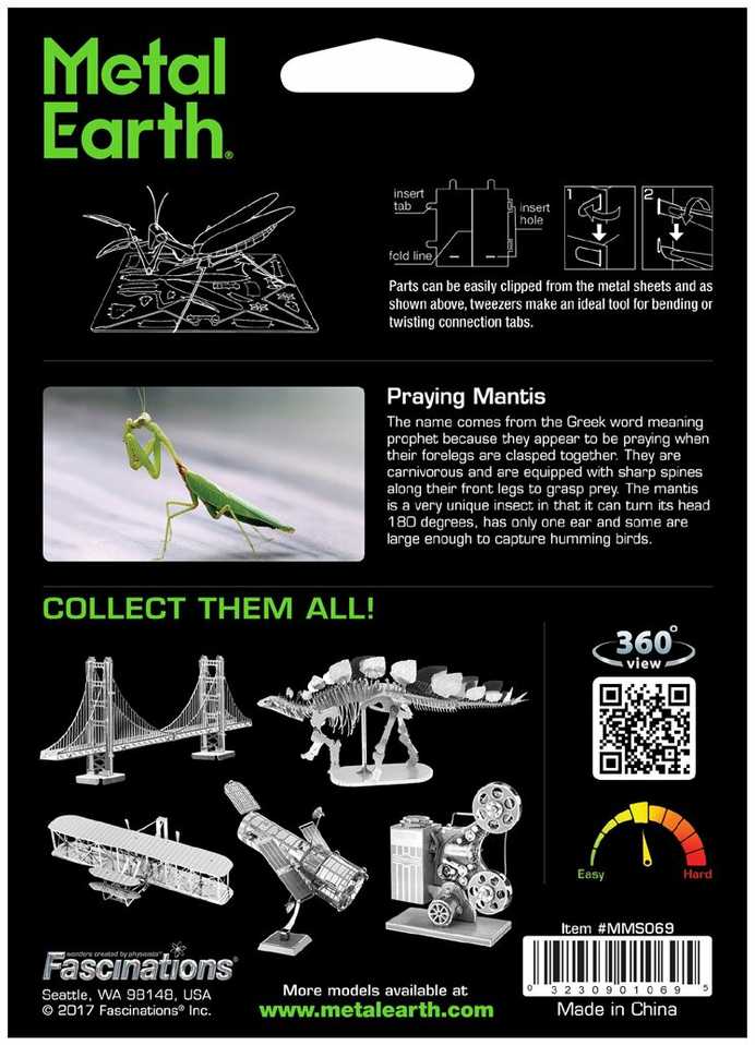 Metal Earth Metalinis 3D konstruktorius "Mantis"