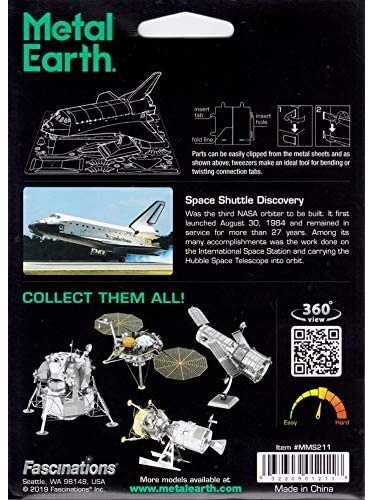 Metal Earth Metalinis 3D konstruktorius " Space Shuttle Discovery " spalvotas